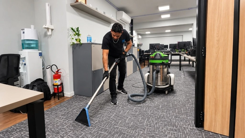 Atendimento profissional em ambiente corporativo B2B realizado pela New Clean
