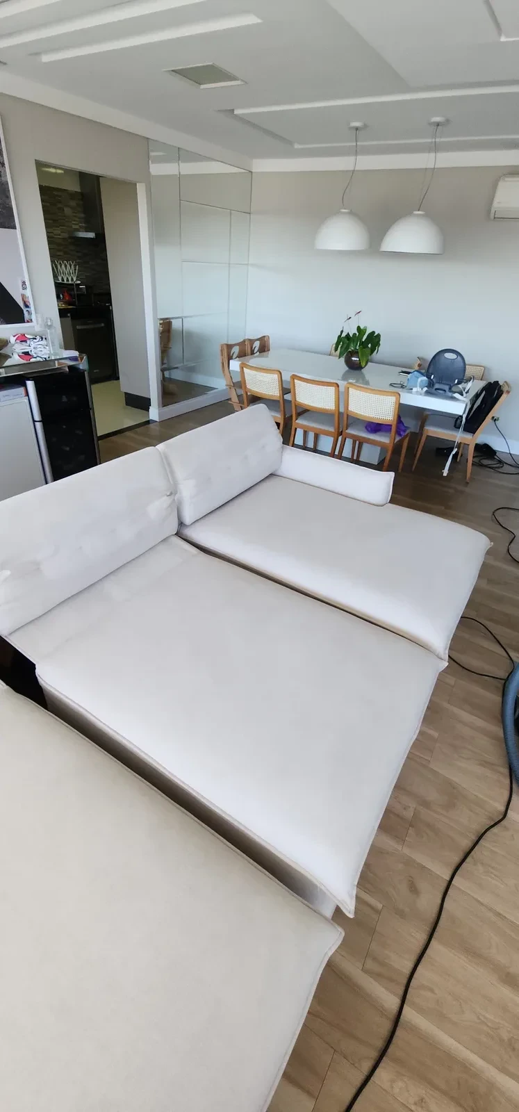 Limpeza de sofá profissional